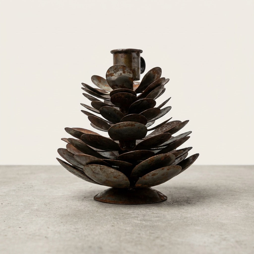 Metal Cone Candleholder