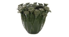 Ceramic Cachepot with Flowers