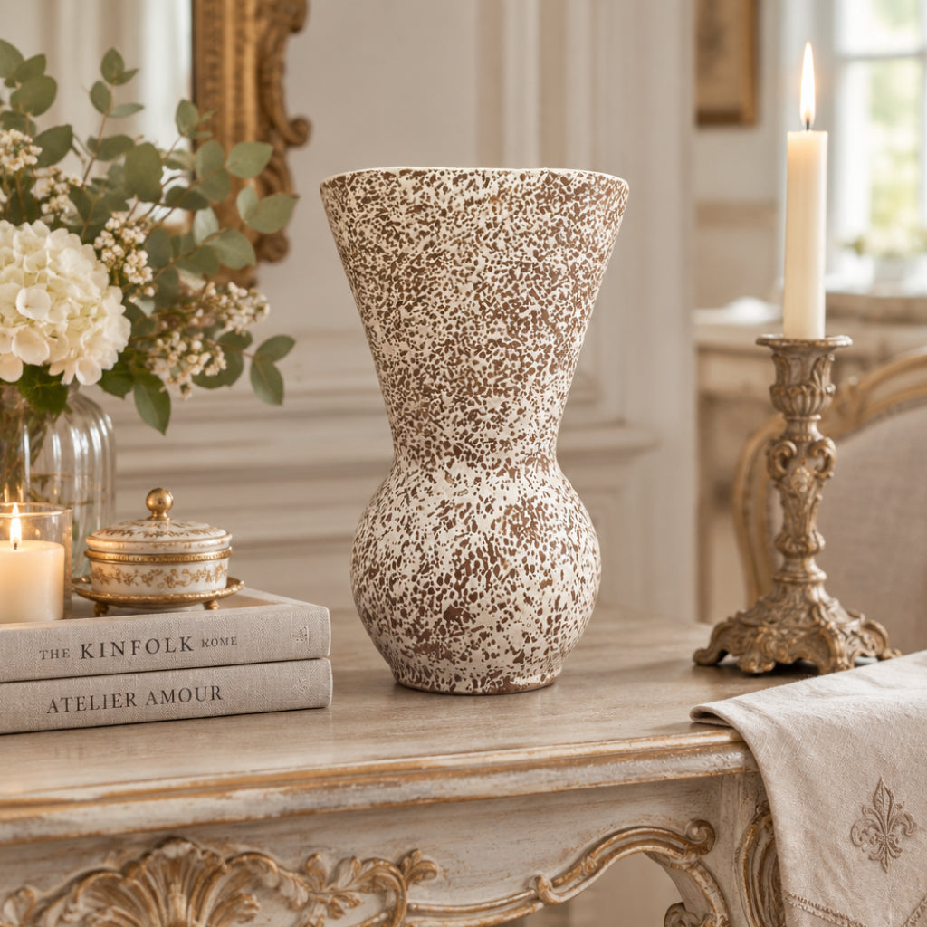 Vintage Speckled Vase
