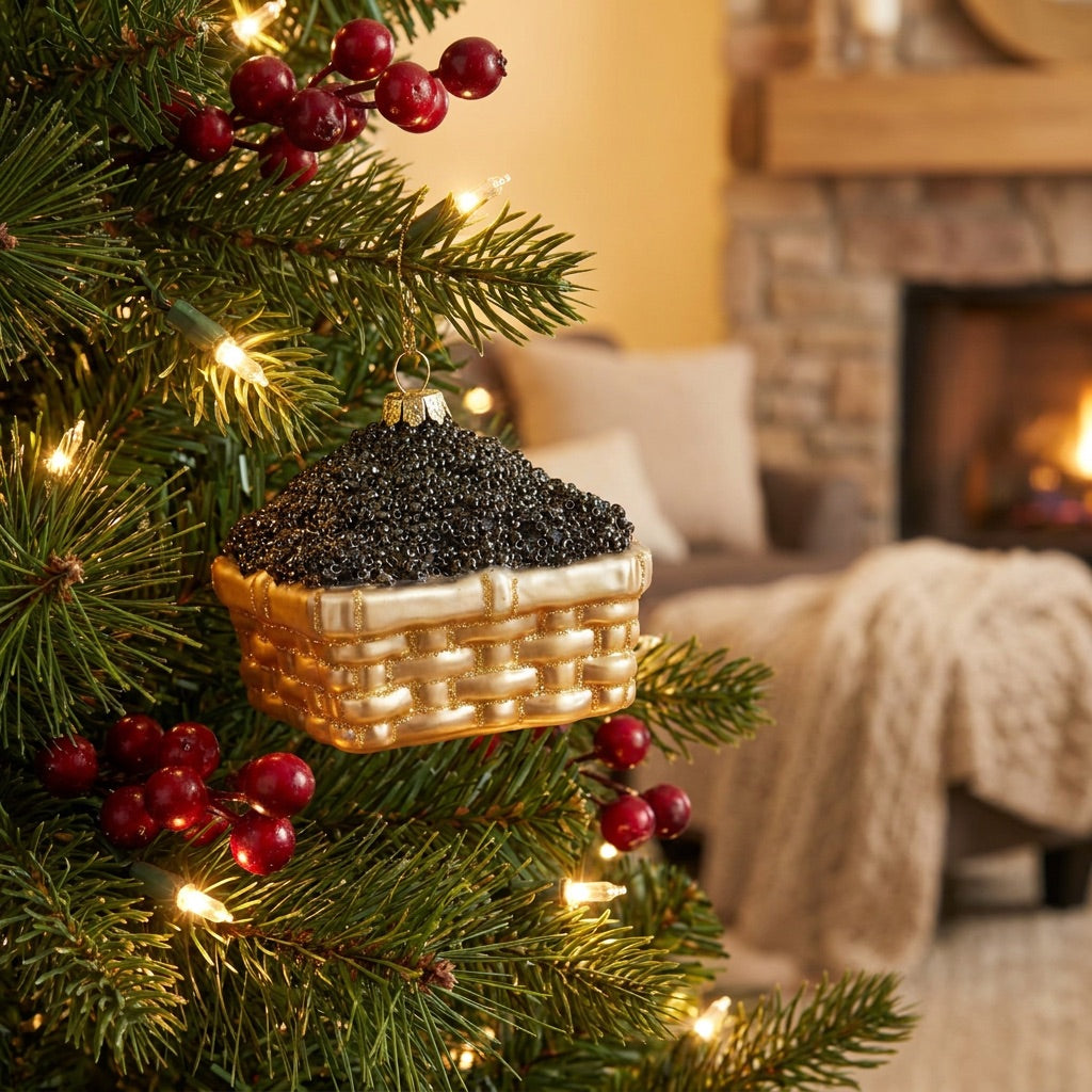 Blackberry Basket Ornament
