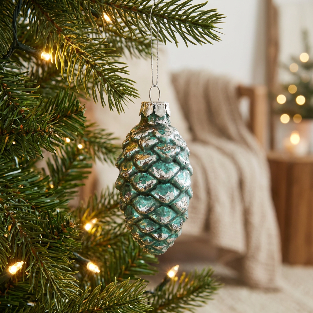 Hand-Painted Pinecone Ornament