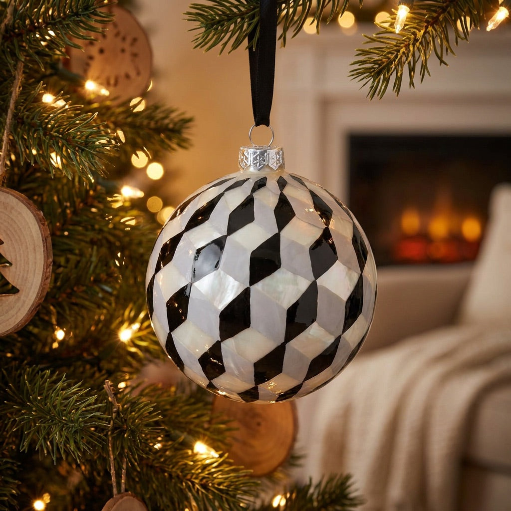 Tumbling Block Bauble Ball Ornament