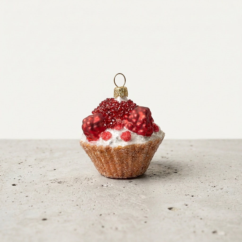 Raspberry Cake Ornament