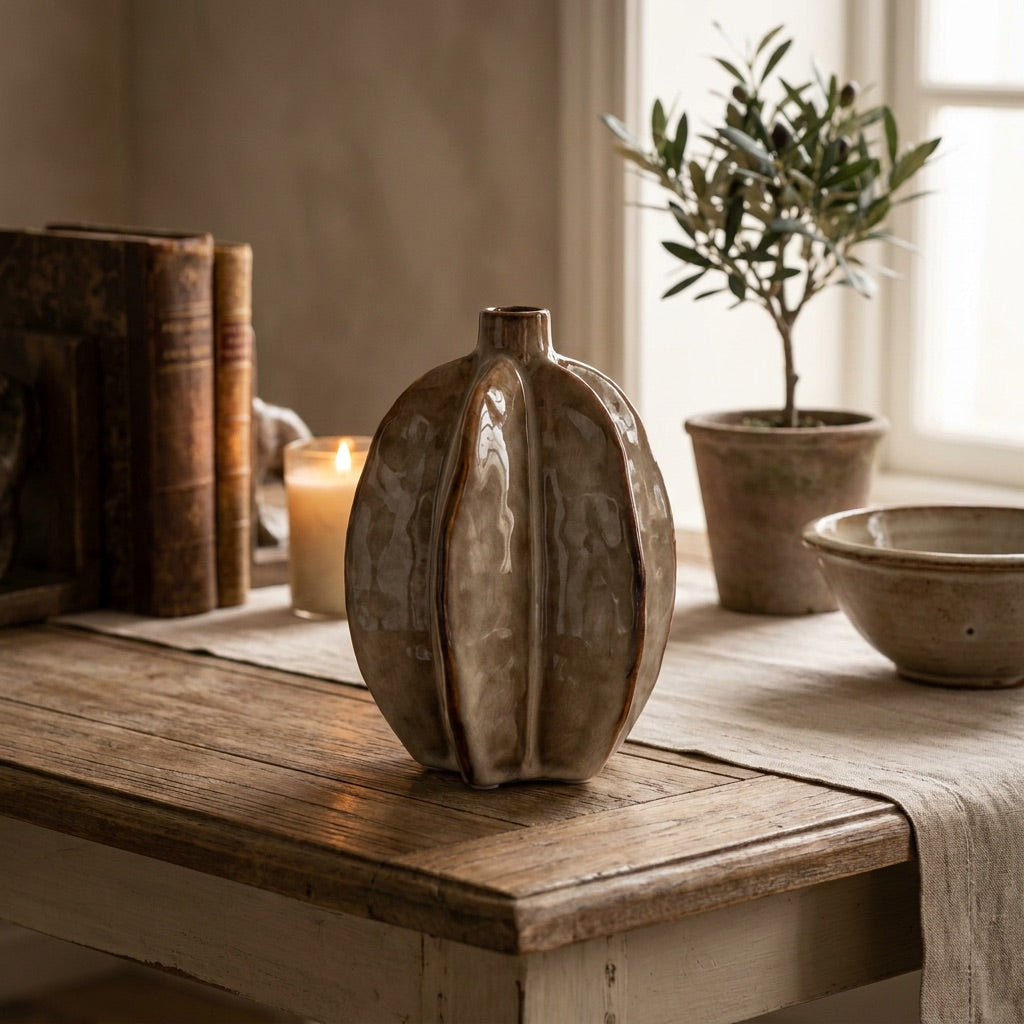 Decorative Ceramic Pod Vase