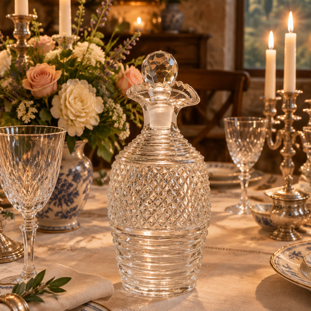 Vintage Cut Glass Decanter