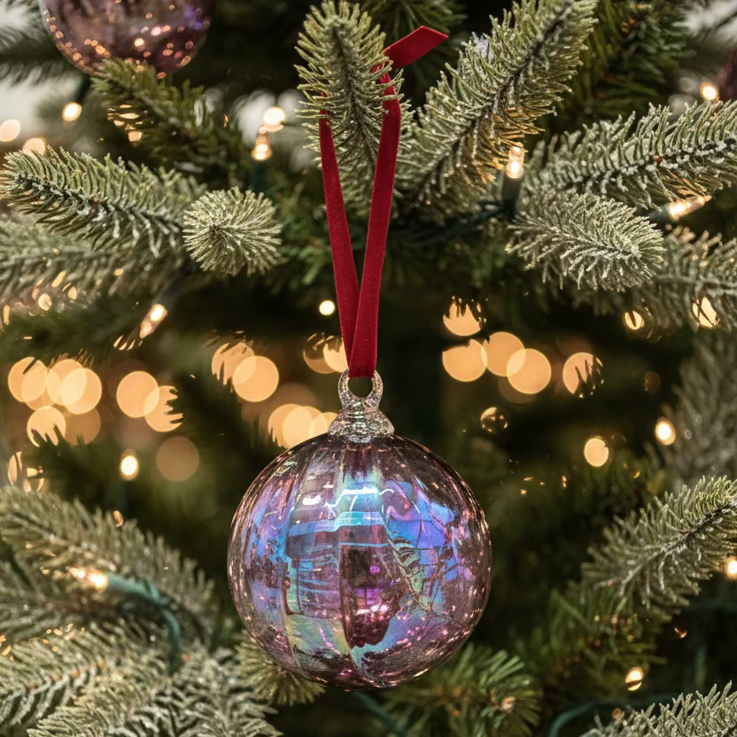 Huckleberry Glass Ornament