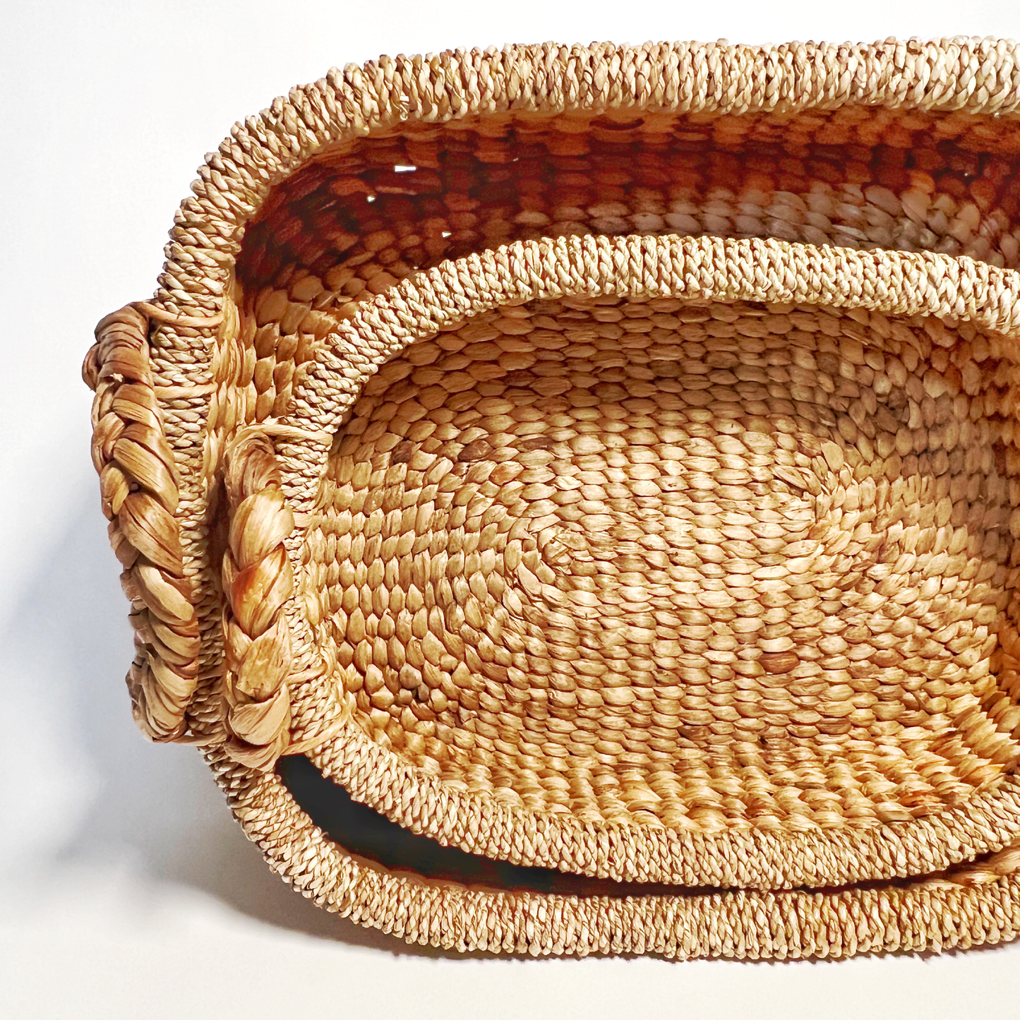 Braided Water Hyacinth Baskets