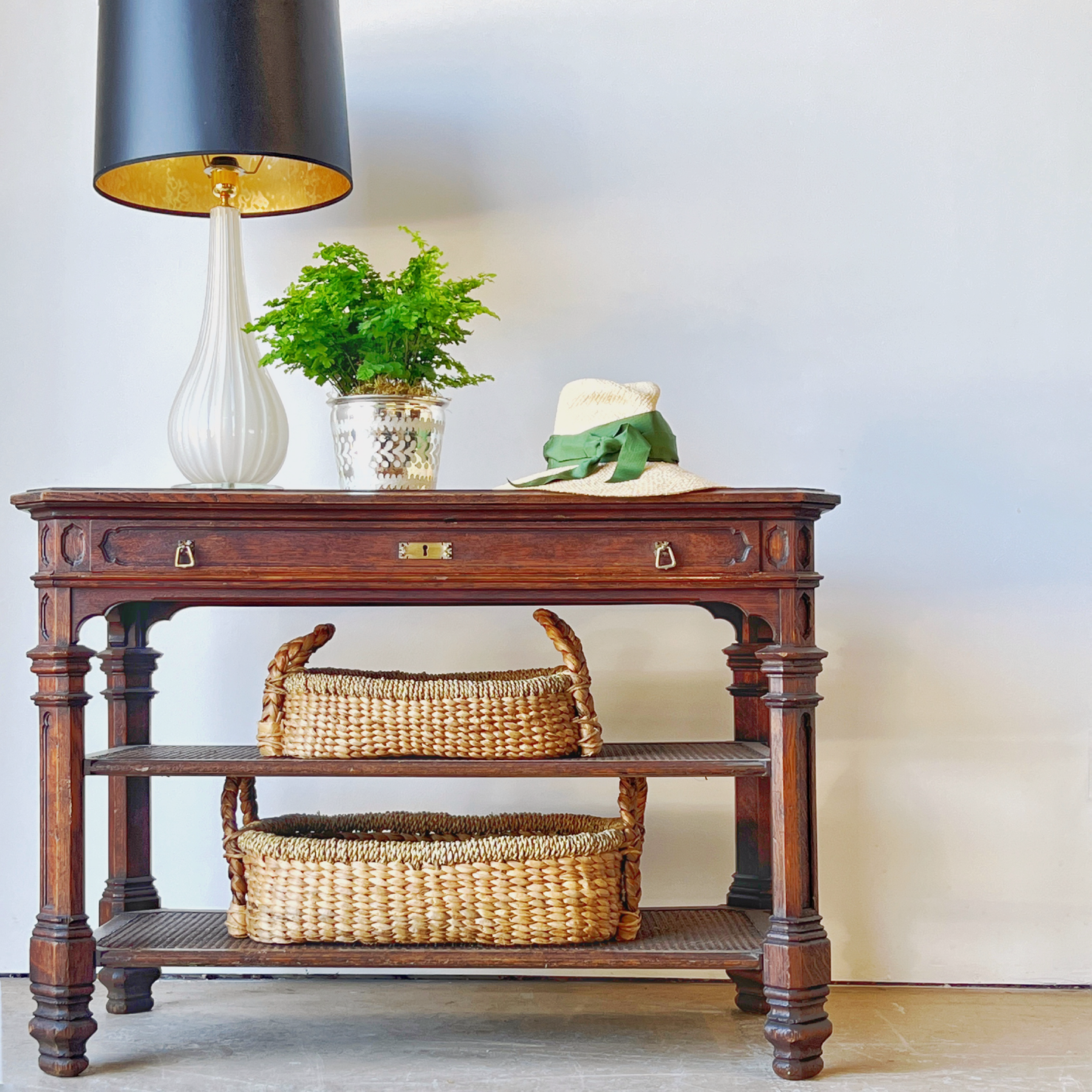 Braided Water Hyacinth Baskets