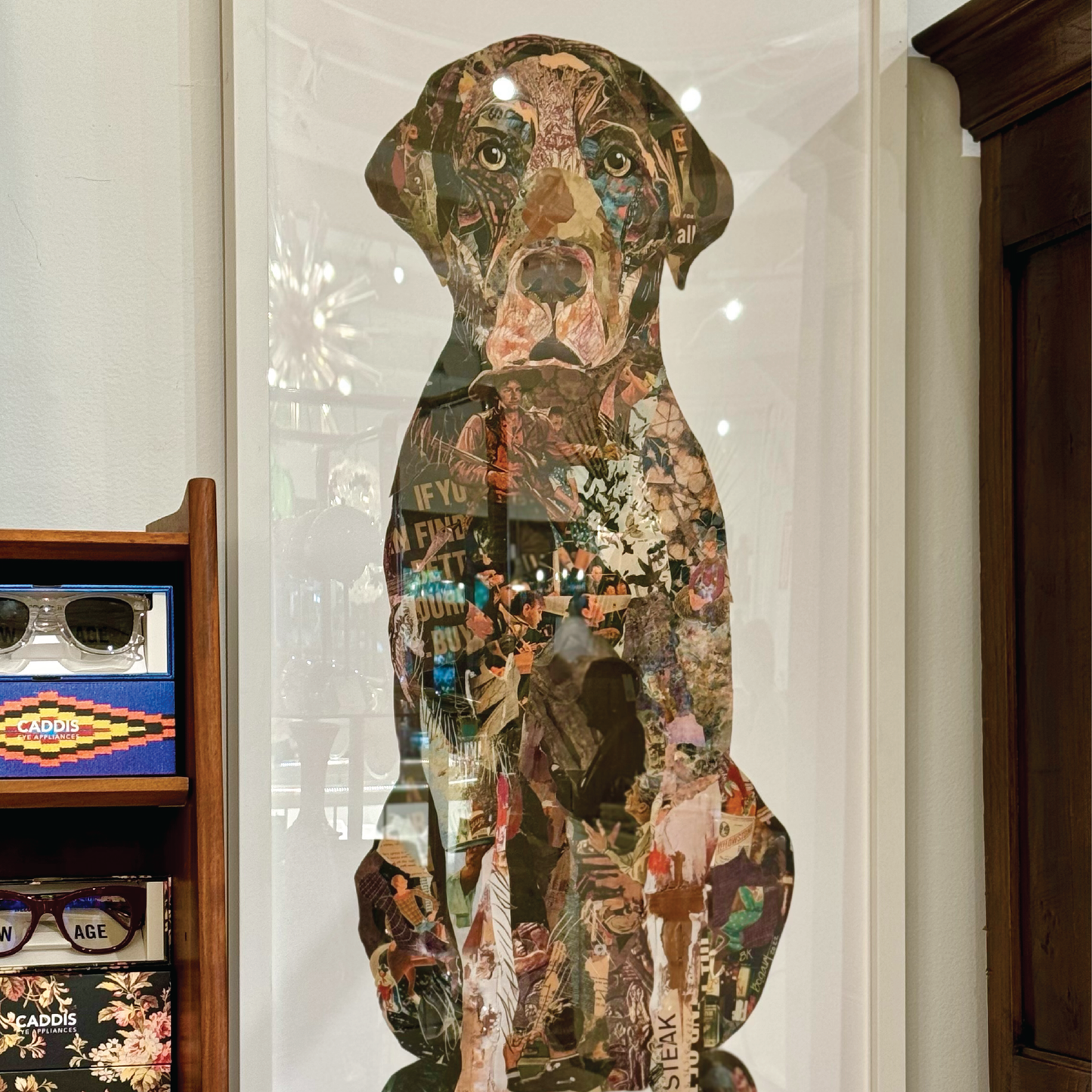 Chocolate Lab 'Jake' by Brenda Bogart, Silhouette Archival Print