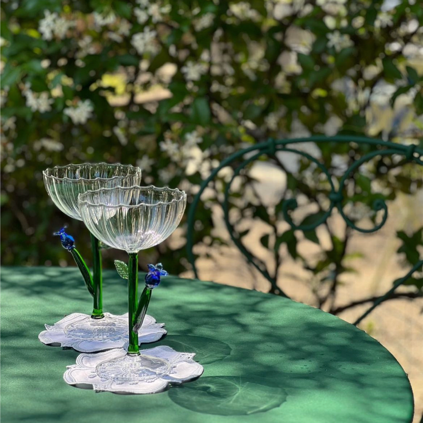 Fleur Embroidered Coasters