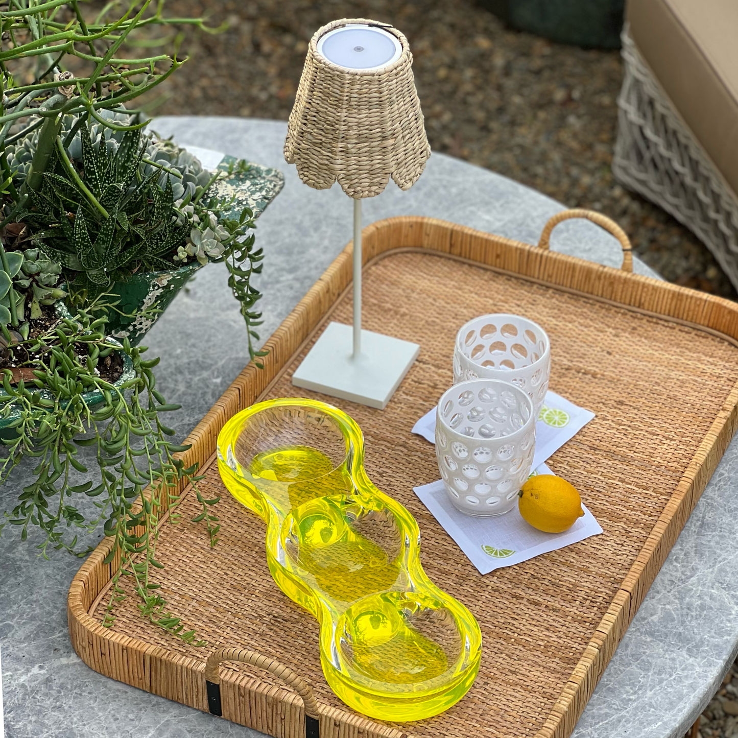 George Town Rattan Trays