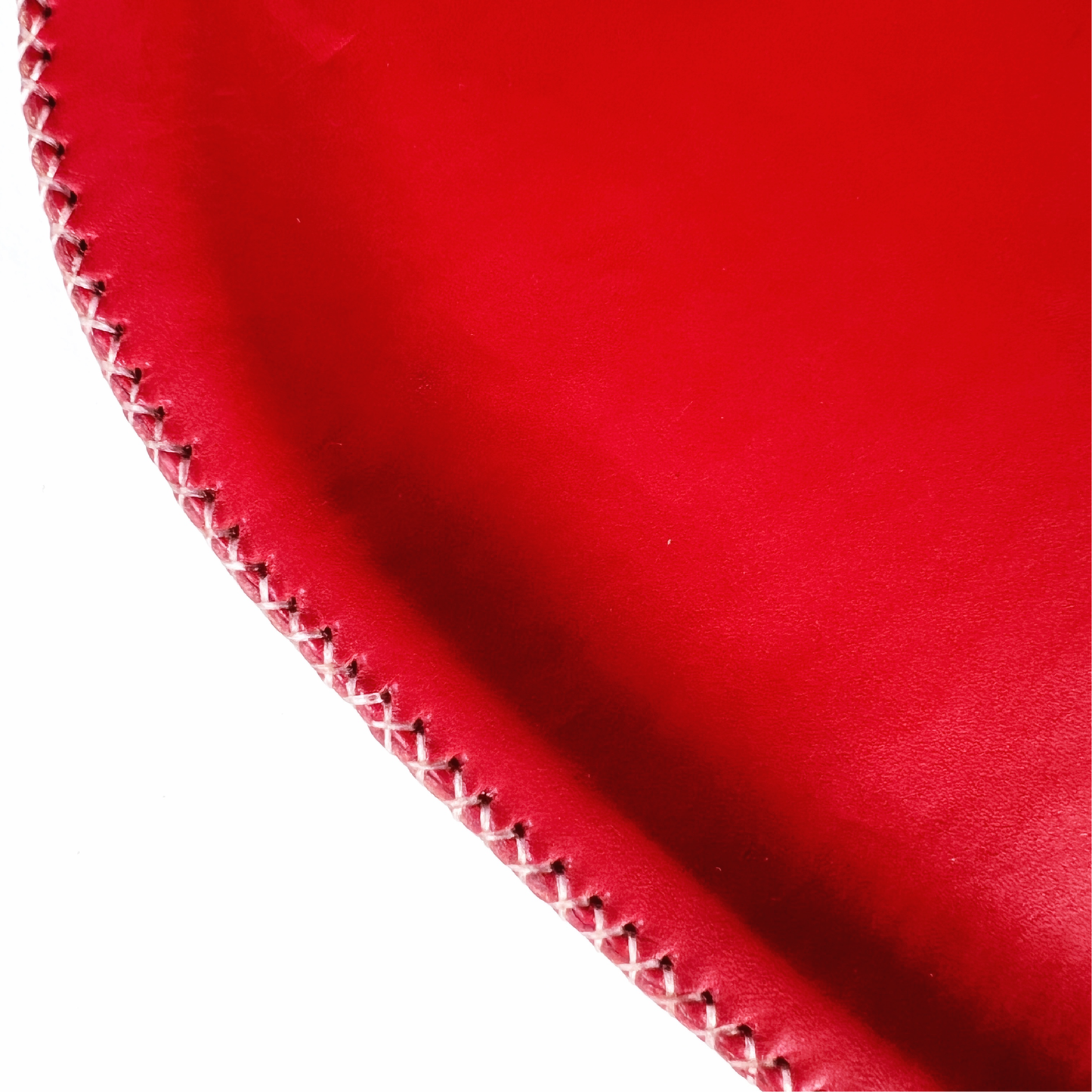 Hand Stitched Leather Oval Trays