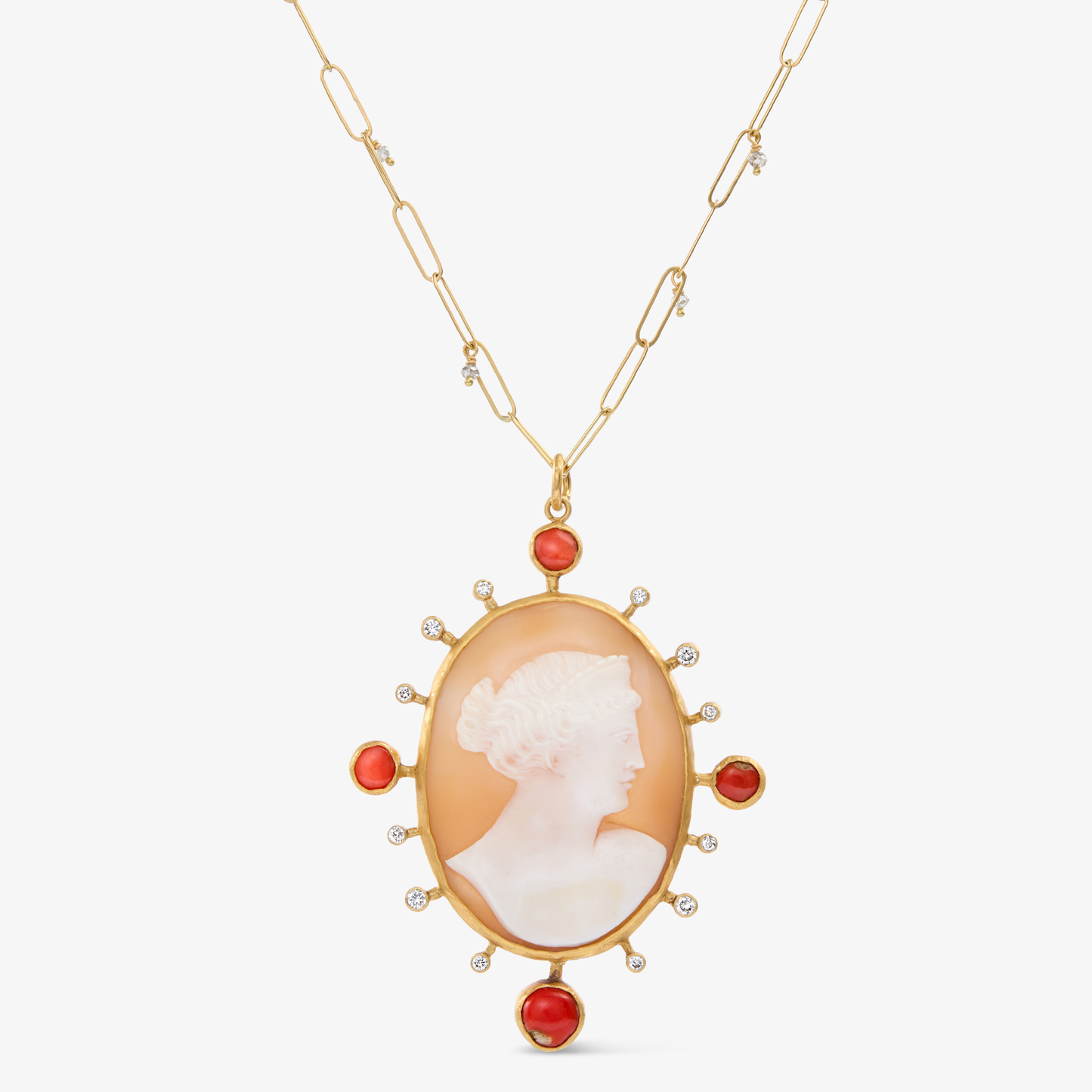 18k Gold Diamond Mini Popsicle Necklace