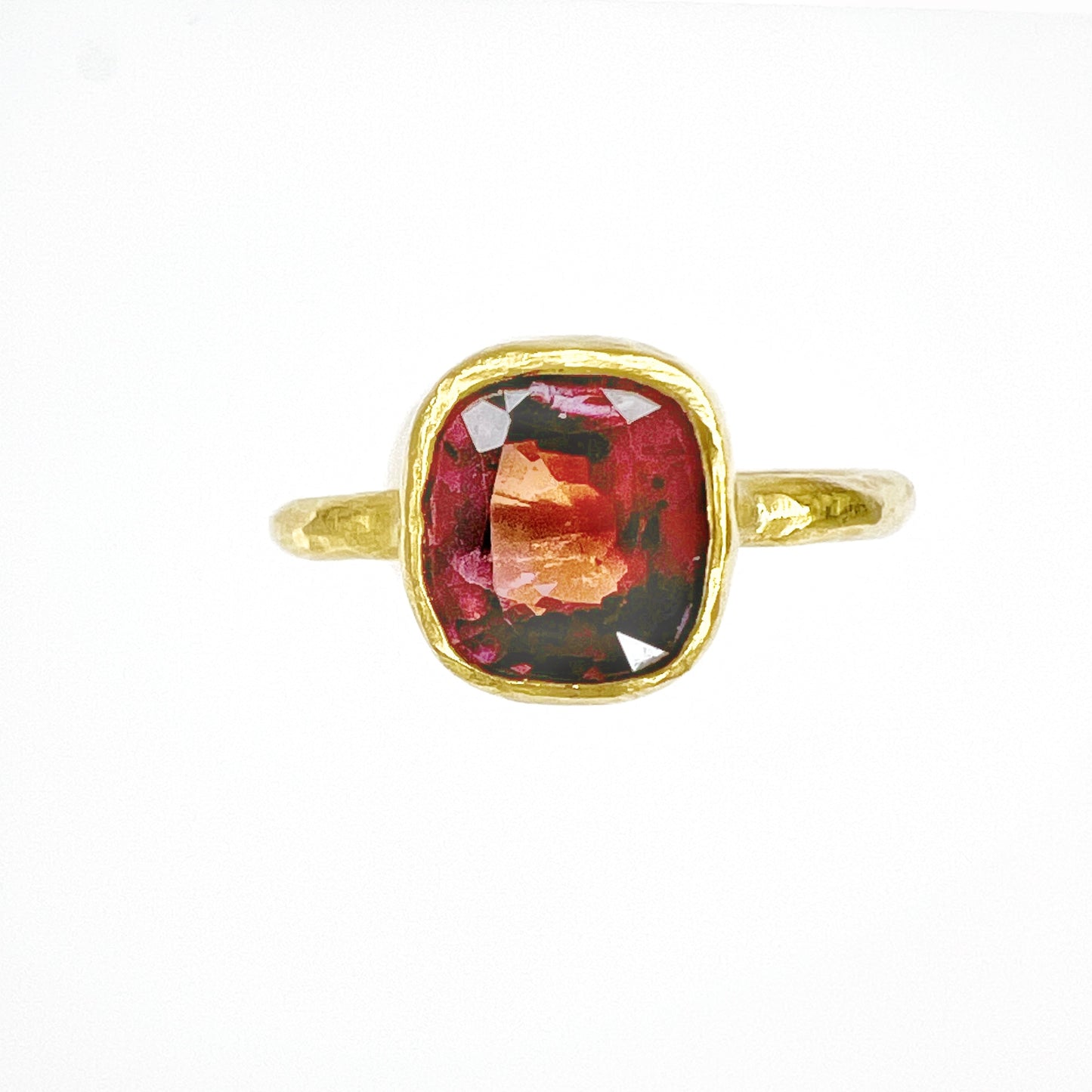 Deep Red Spinel Ring