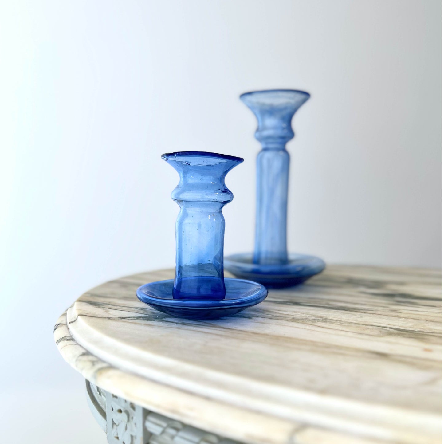 Parisian Blown Glass Vases