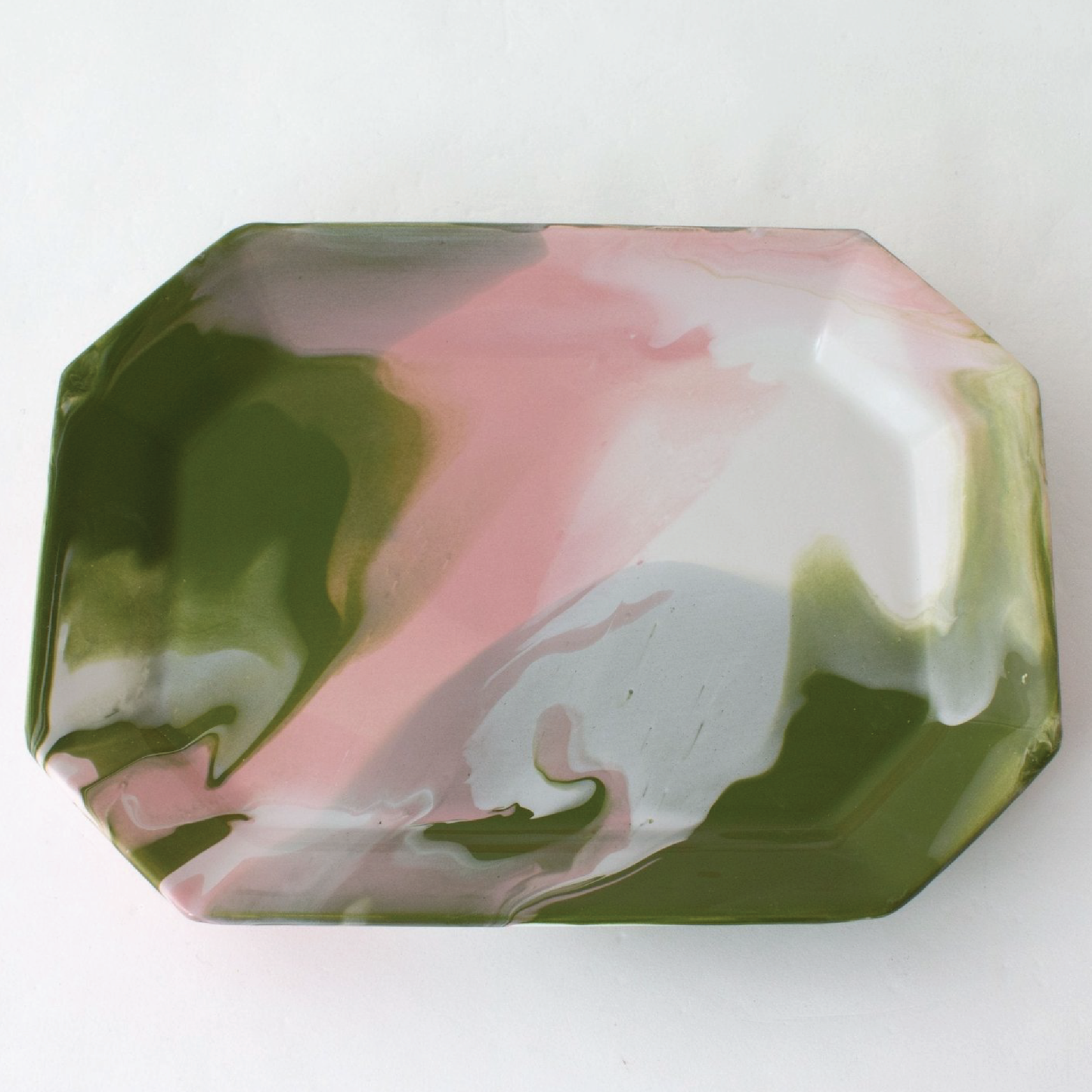 Hand Glazed Geode Tray