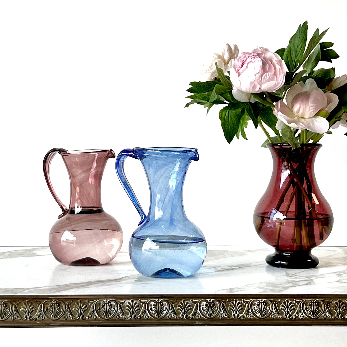 Parisian Blown Glass Petit Pitcher