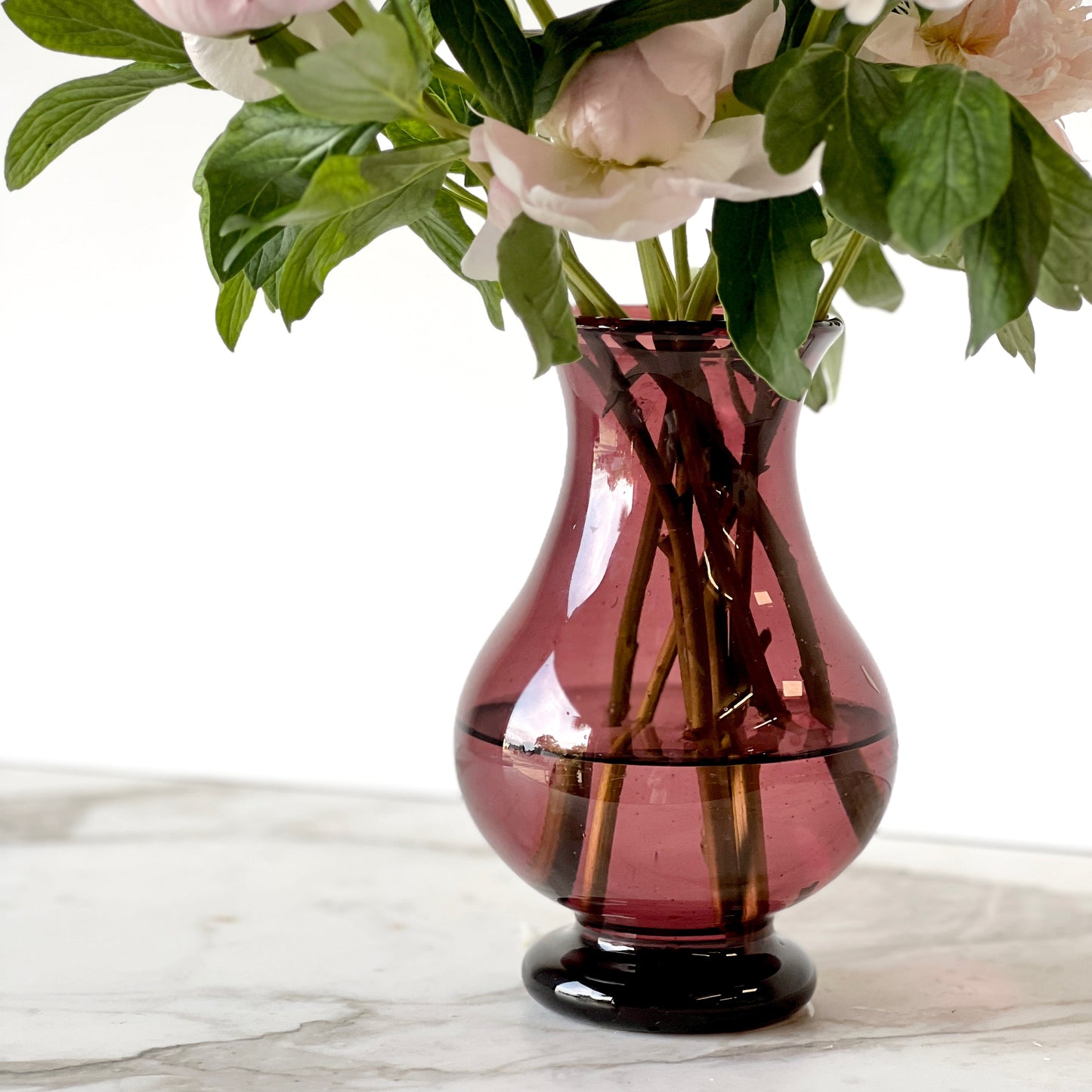 Parisian Hand Blown Glass Petit Pitcher