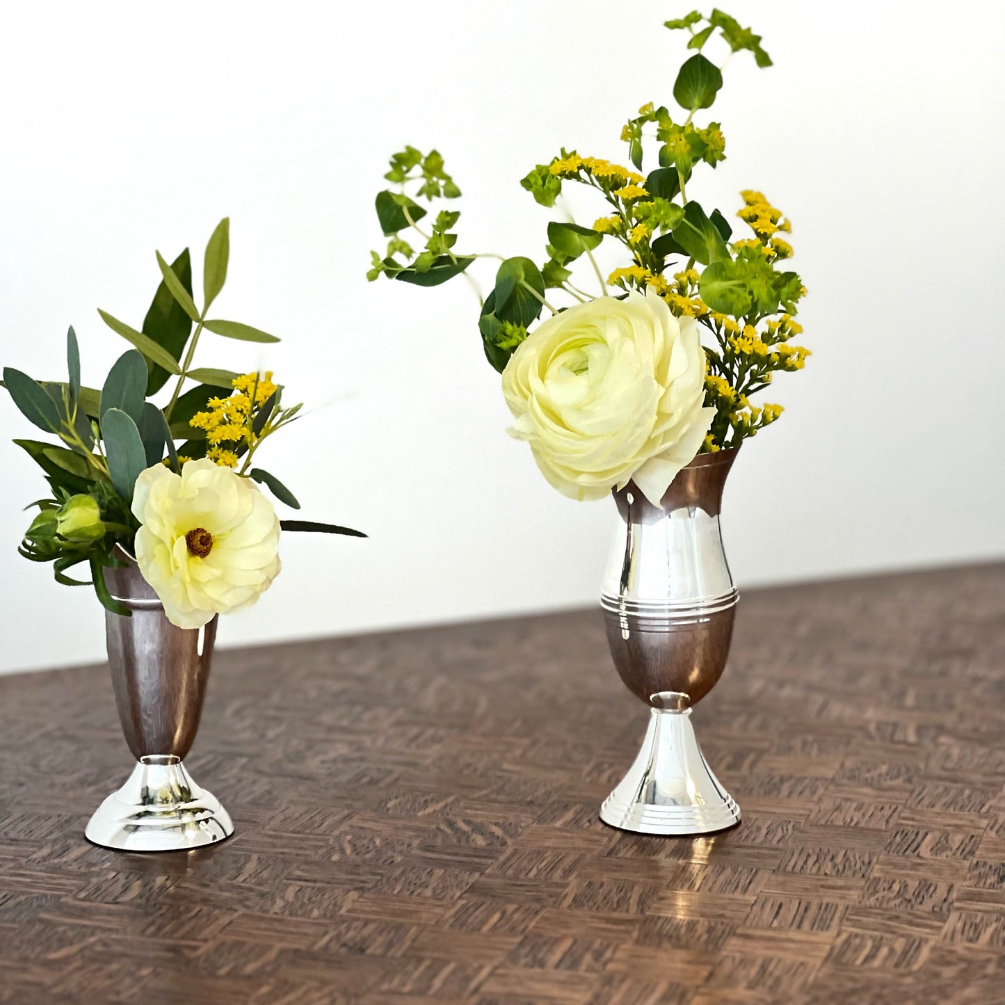 Collection of Queen Anne's Silver Vases