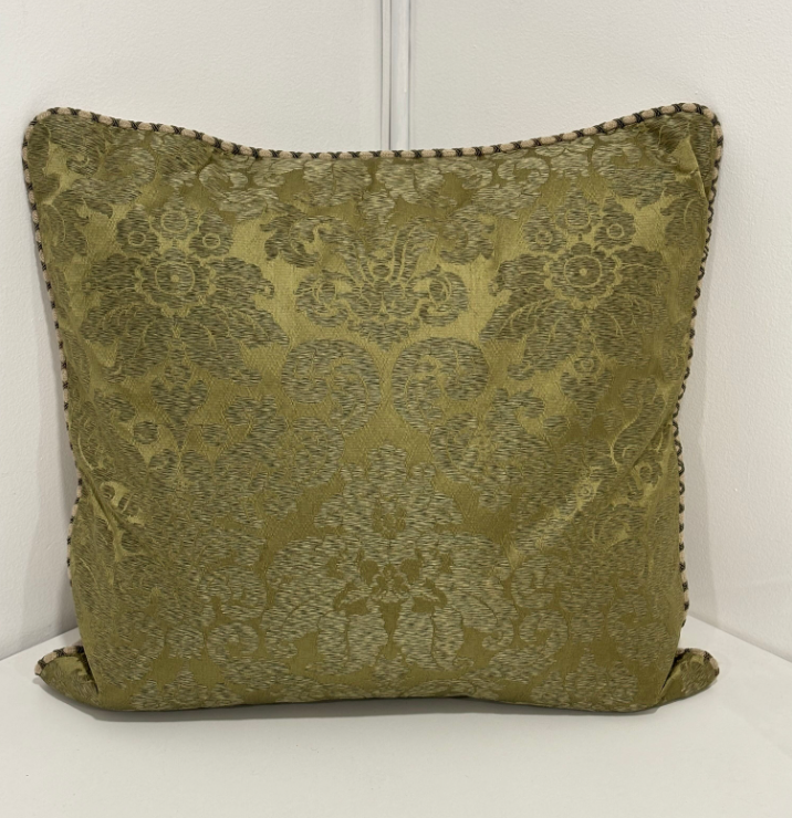 Damask Olive Pillow