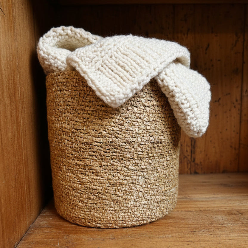 Elizabeth Stuart Basket Margo Seagrass Basket with Liner, view 2