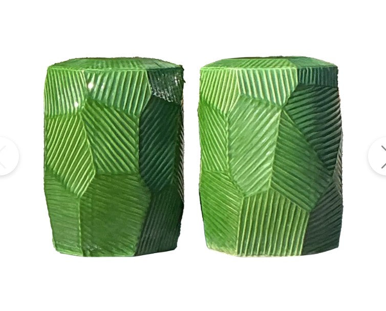 Vintage Faceted Garden Stool