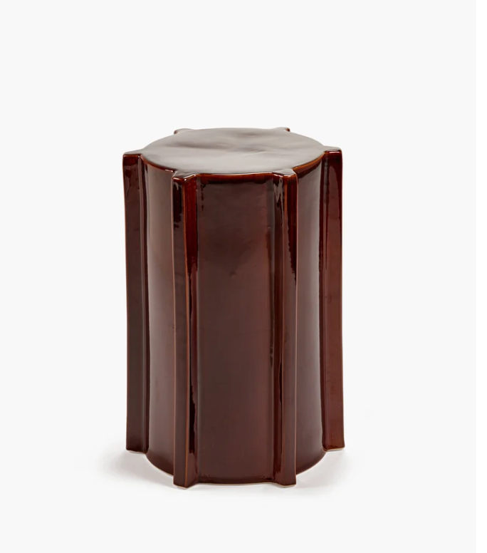 Serax Side Table Geometrical Pawn Ceramic Side Table Glazed Stoneware, view 4