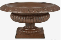 Cast Iron Low French Urn