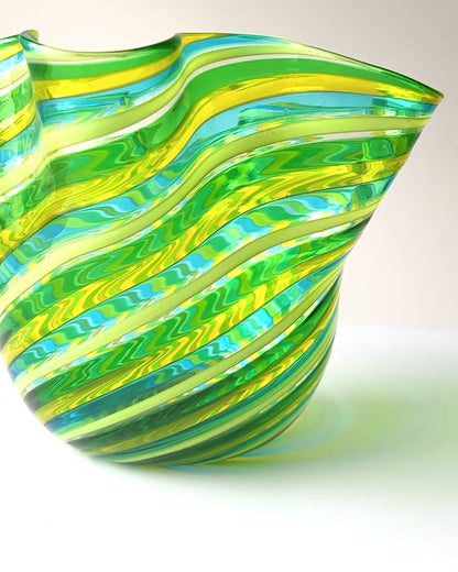 Murano Fazzoletto Glass Vases