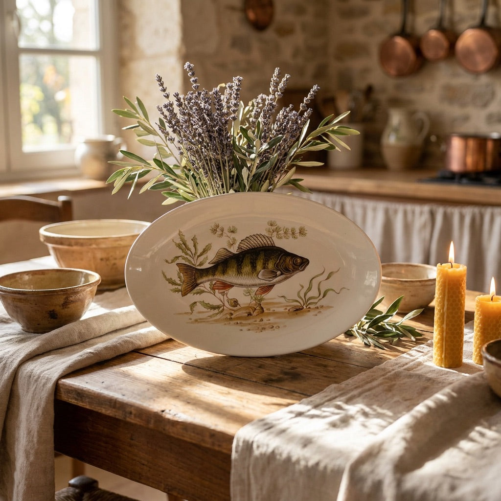Vintage Ceramic Fish Platter
