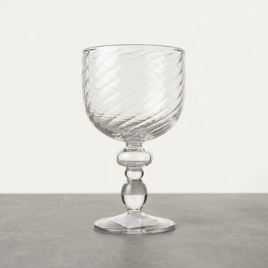 Spiraled Wine Glass