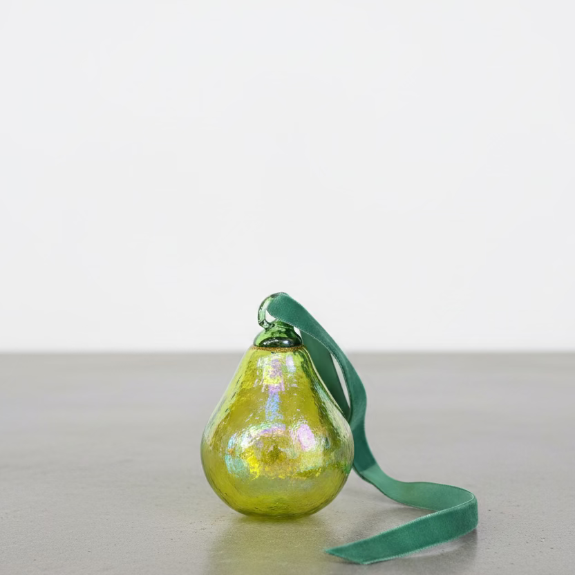 Pear Glass Ornament