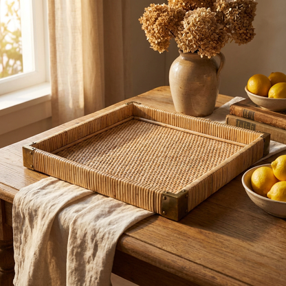 Square Woven Tray