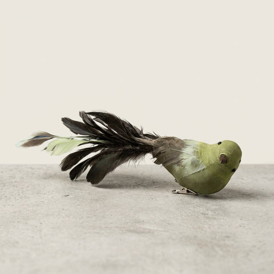 Petite Bird w/Mixed Feathers