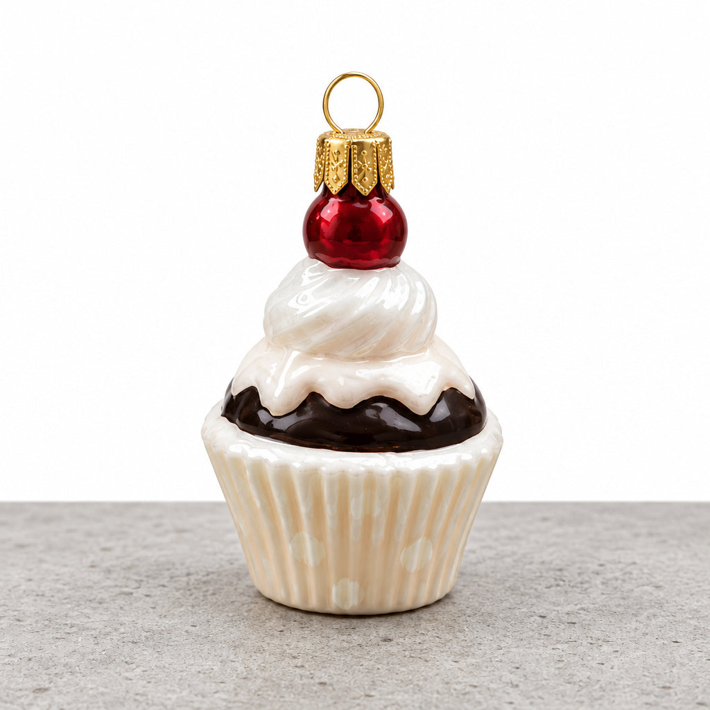 Cherry Cupcake Ornament