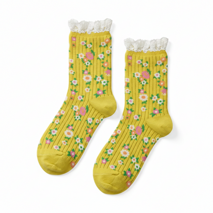 Mellow Yellow Crew Sock