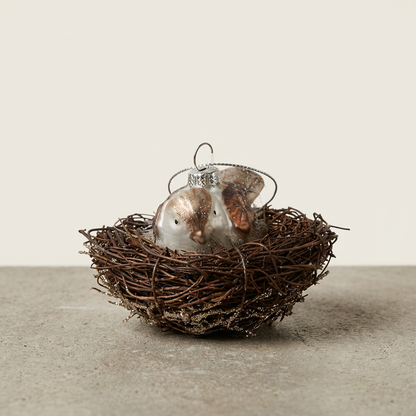 Mercury Glass Bird Ornament