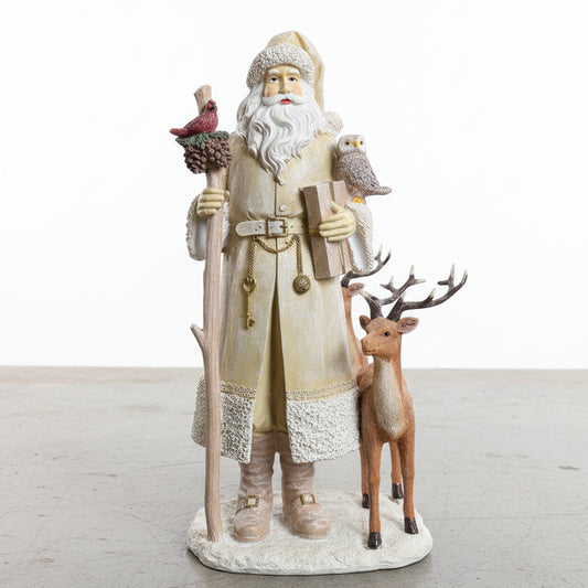 Santa w/ Cardinal & Reindeer