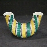 "Liane" Striped Midcentury Double Vase / FINAL SALE-WAS $250 NOW