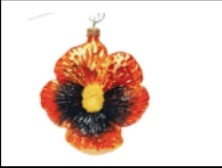Pansy Blossom Ornament