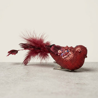 Sequin Feathered Bird