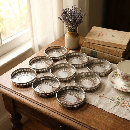 Vintage Silver Coasters