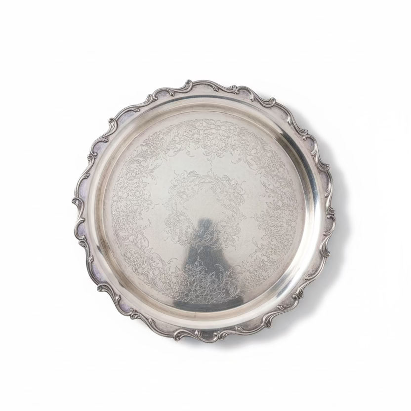 Vintage Silver Plate Lazy Susan