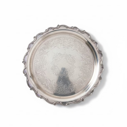 Vintage Silver Plate Lazy Susan