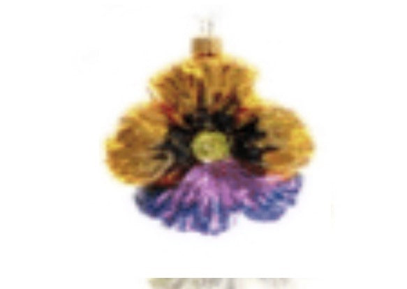 Pansy Blossom Ornament