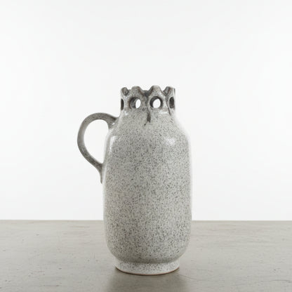 Vintage White Ceramano Pitcher Vase, 'Royal' Series