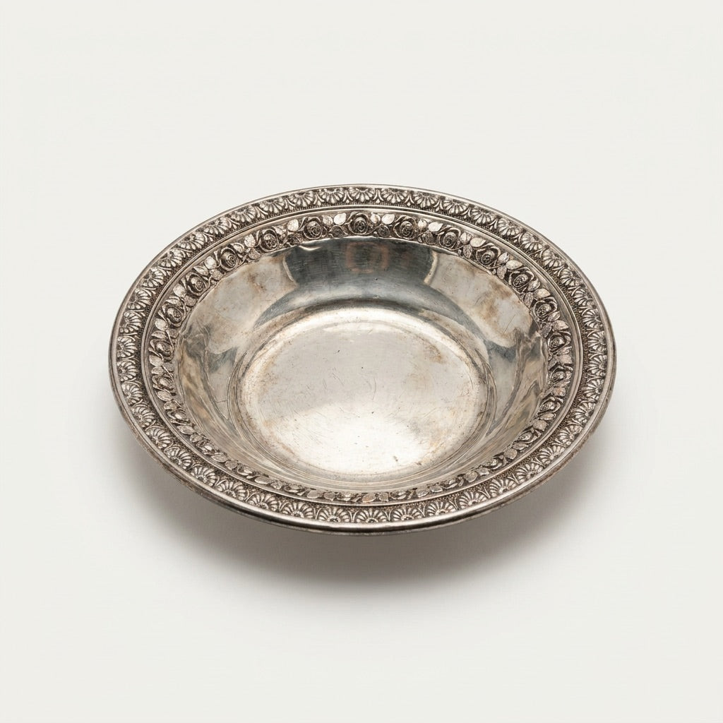 Vintage Silver Daisy Bowl