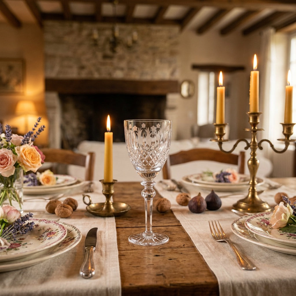 Vintage Crystal Water Goblets