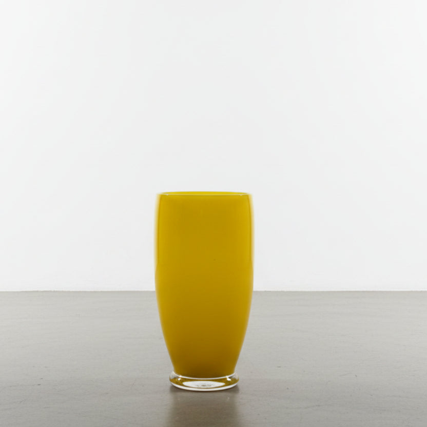 Yellow Carlo Morretti Glass Vase