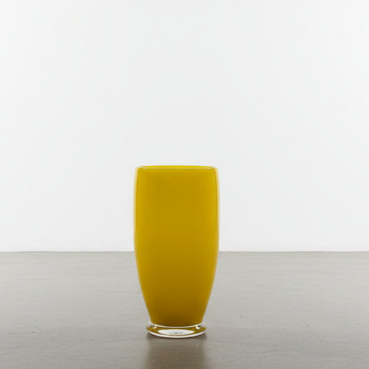 Yellow Carlo Morretti Glass Vase